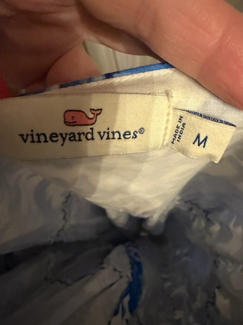 Vineyard Vines Blue and White Floral Midi Dress - Picture 3 of 3